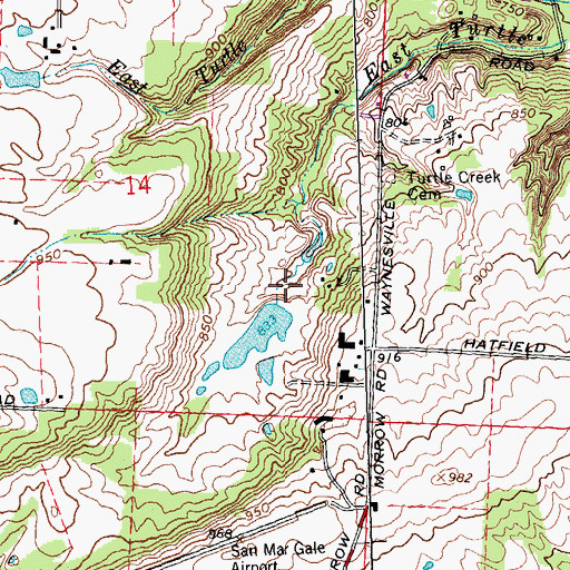Topographic Map of Stolle Lake Dam Number Two, OH