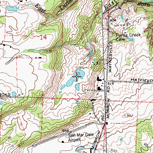 Topographic Map of Stolle Lake, OH