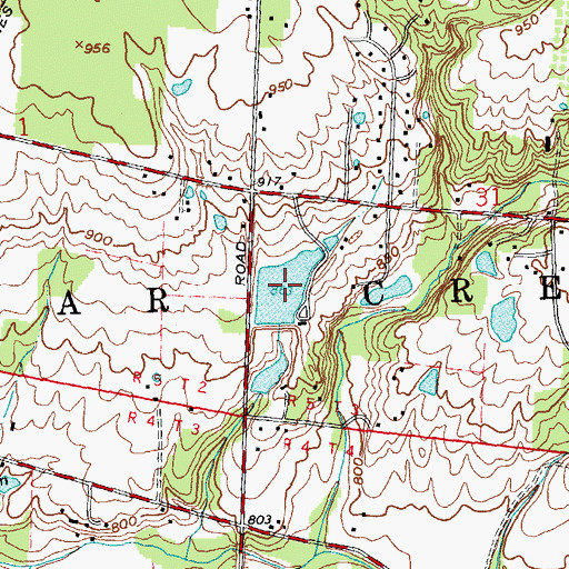Topographic Map of Lake Forest, OH