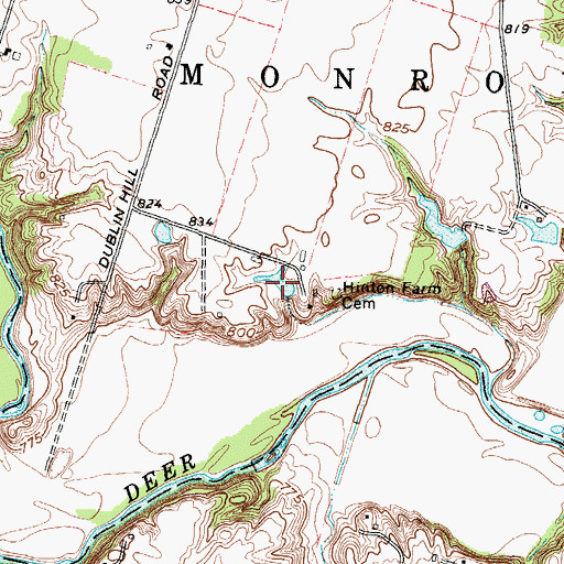 Topographic Map of Dunlap Pond Number Two, OH