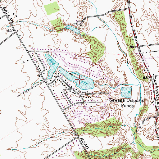 Topographic Map of Clark Lakes Pond One, OH