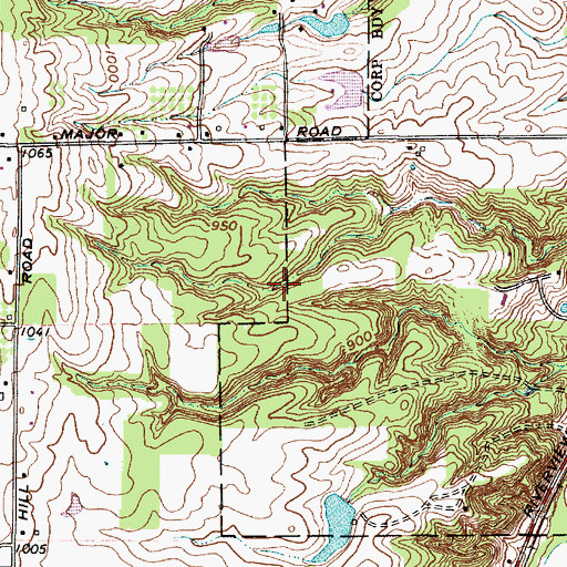 Topographic Map of Saalfield Pond Number One, OH