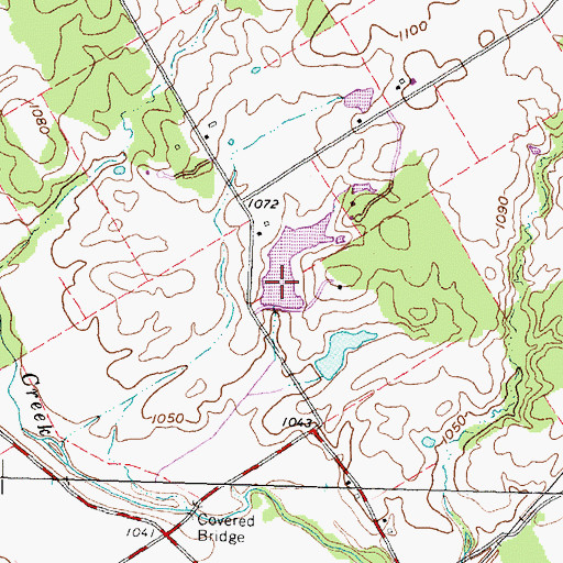 Topographic Map of Liggett Lake Dam, OH