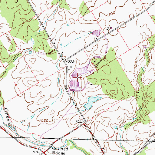 Topographic Map of Liggett Lake, OH