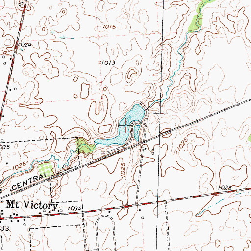 Topographic Map of Ziegler Pond, OH