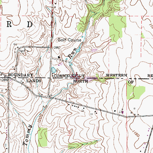 Topographic Map of Rawiga Country Club Lake Dam, OH