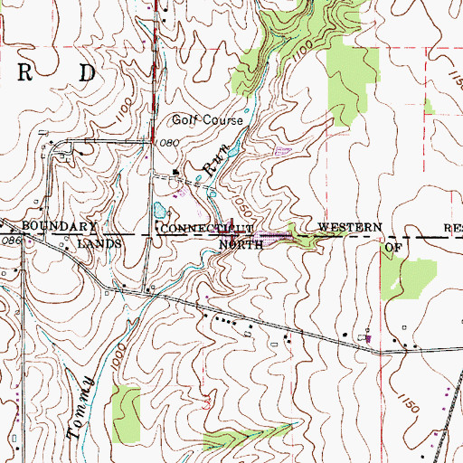 Topographic Map of Rawiga Country Club Lake, OH