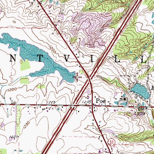 Topographic Map of Sunnyslope Lake Dam, OH