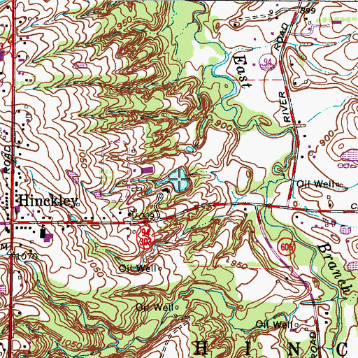 Topographic Map of Pischieri Pond, OH
