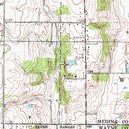 Topographic Map of Zuber Pond Dam, OH