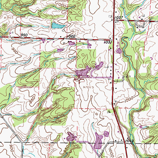 Topographic Map of Sherwood Forrest Camp Grounds Pond, OH
