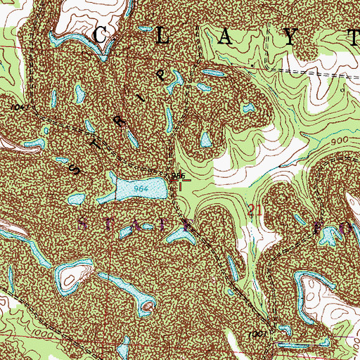Topographic Map of Perry Reclaim Dam Three, OH