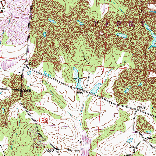 Topographic Map of Perry Reclaim Reservoir Two, OH