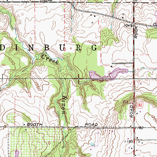 Topographic Map of Schneider Lake Dam, OH