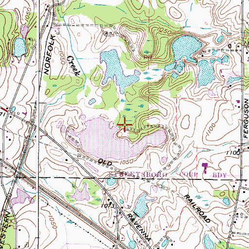 Topographic Map of Gressard Lake Dam, OH