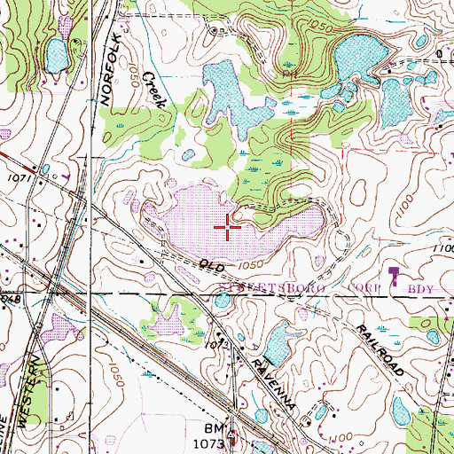 Topographic Map of Gressard Lake, OH