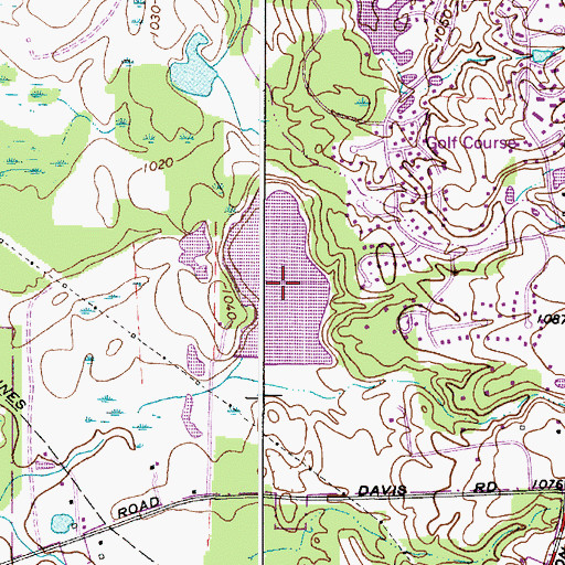 Topographic Map of Colebrook Lake, OH