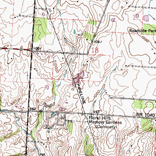 Topographic Map of Kilbarger Pond, OH