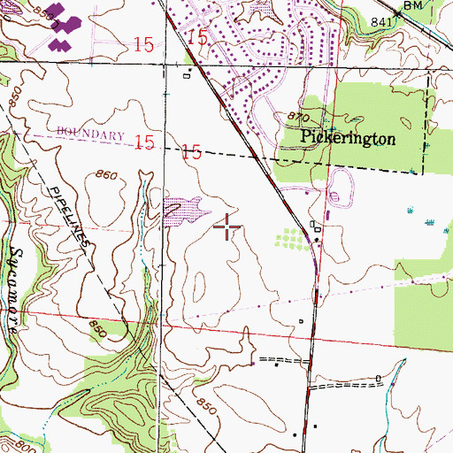 Topographic Map of McGill Pond Dam, OH