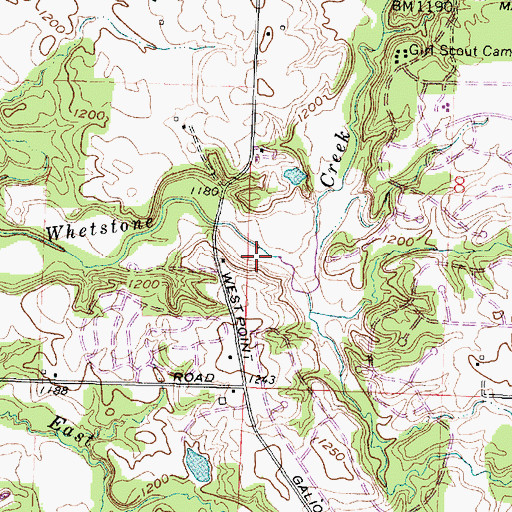 Topographic Map of Candlewood Lake Dam, OH
