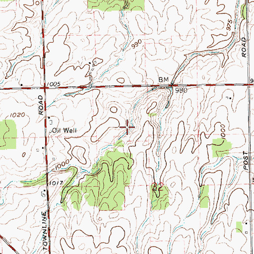 Topographic Map of Upper Wabash Structure Number Two Dam, OH