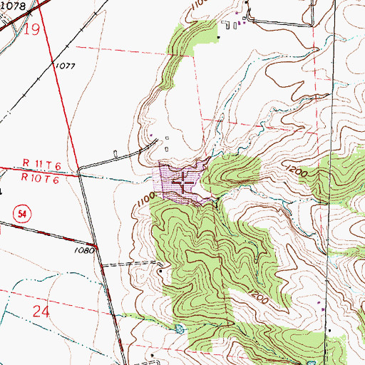 Topographic Map of East Fork Buck Creek Structure Number Four Reservoir, OH