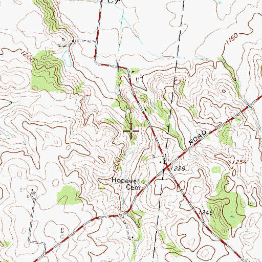 Topographic Map of East Fork Buck Creek Structure Number One Reservoir, OH