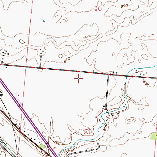 Topographic Map of Hunters Run Conservation District Structure Reservoir, OH
