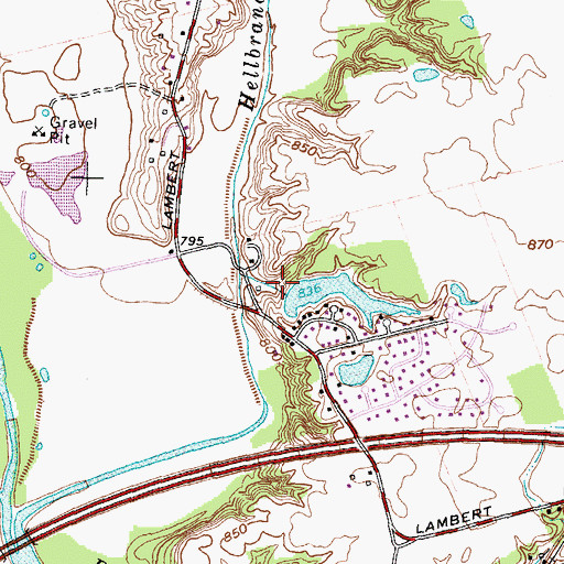 Topographic Map of Timber Lake Dam, OH