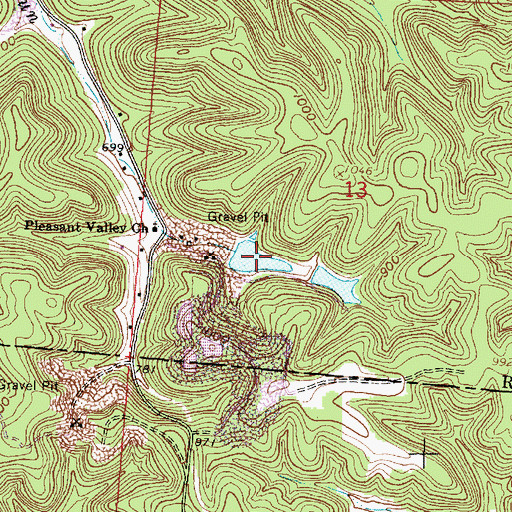 Topographic Map of Southern Silica Pond Number One, OH