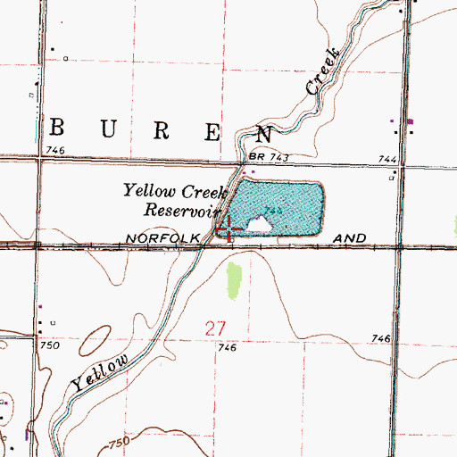 Topographic Map of Leipsic Upground Reservoir Dam, OH