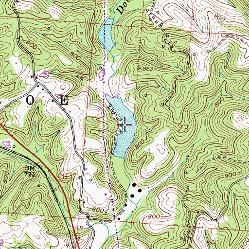 Topographic Map of New York Central Reservoir 9420, OH