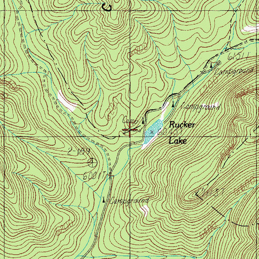 Topographic Map of Bathtub Forest Camp, AZ