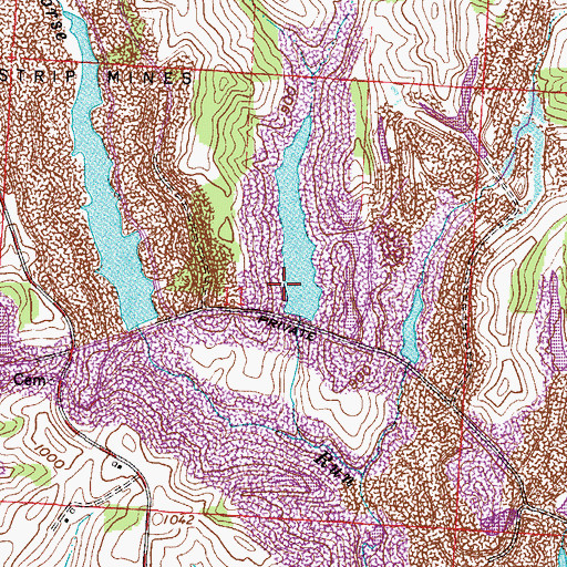 Topographic Map of Ohio Power Company Dam 9515-002, OH