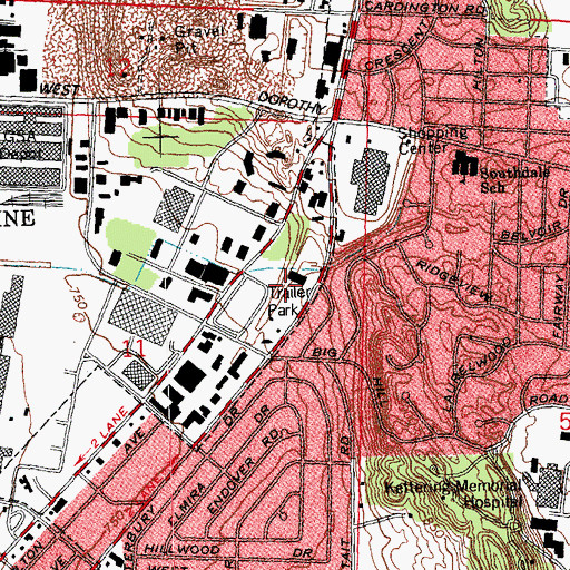 Topographic Map of Ohio Power Company Dam 9515-007, OH
