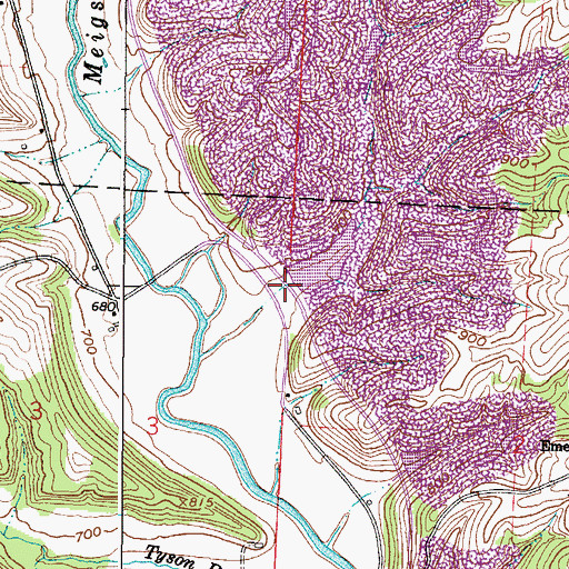 Topographic Map of Ohio Power Company Pond 9515-021 Dam, OH