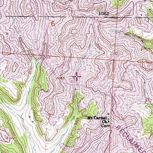 Topographic Map of Ohio Power Company Pond Mb-120, OH