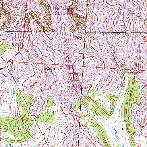Topographic Map of Ohio Power Company Pond Mbl-1, OH
