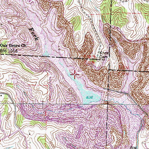 Topographic Map of Ohio Power Company Pond Mb-46, OH