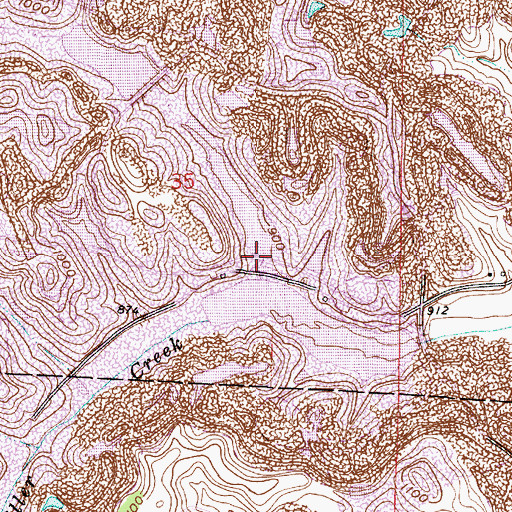 Topographic Map of Ohio Power Company Dam Number Two Dam, OH