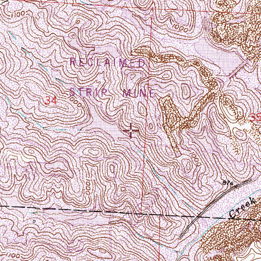 Topographic Map of Ohio Power Company Dam Number Four Dam, OH