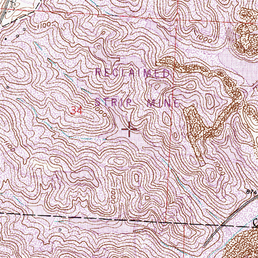 Topographic Map of Ohio Power Pond Number Four, OH