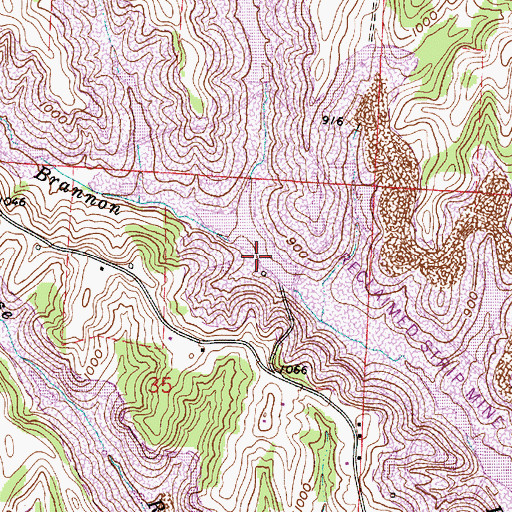 Topographic Map of Ohio Power Company Pond Mum-40 Dam, OH