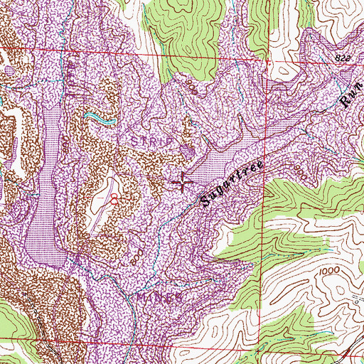 Topographic Map of Ohio Power Company Pond Mm-52 Dam, OH