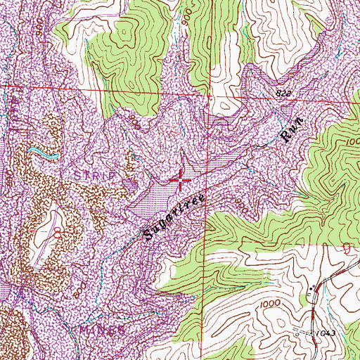 Topographic Map of Ohio Power Company Pond Mm-52, OH