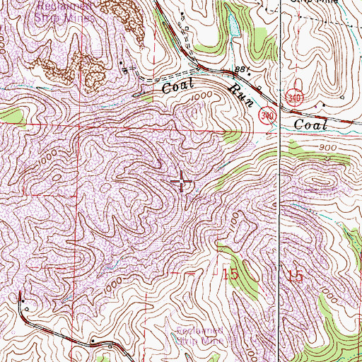 Topographic Map of Ohio Power Company Pond Nb-171 Dam, OH