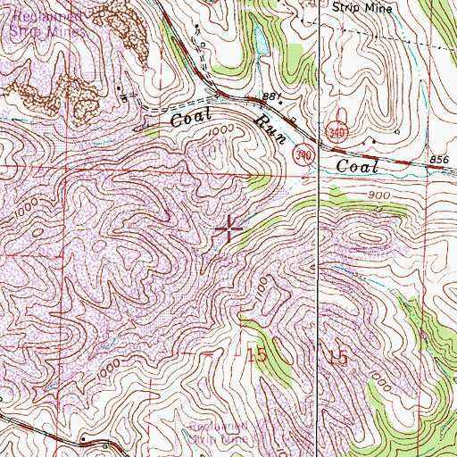 Topographic Map of Ohio Power Company Pond Nb-171, OH
