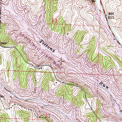 Topographic Map of Ohio Power Company Pond Nb-99 Dam, OH