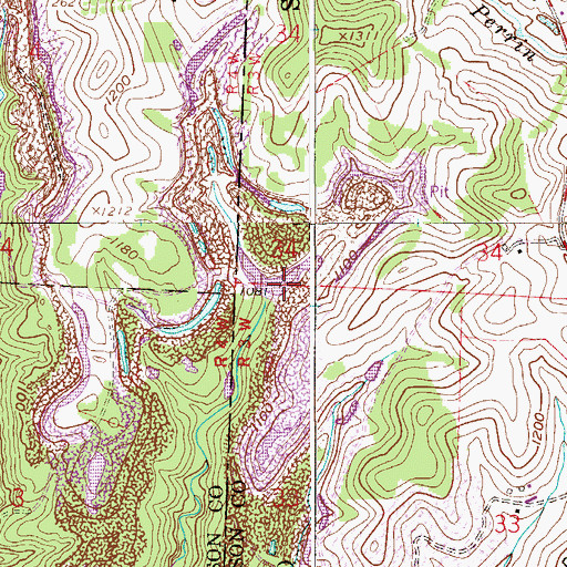 Topographic Map of Bassage Lake Dam, OH