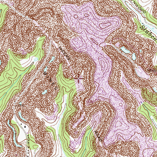 Topographic Map of Boich Mining Company Pond Number Two Dam, OH